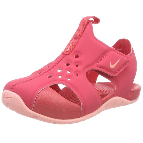 pink Nike sandals